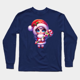 Cartoon Mrs Claus Long Sleeve T-Shirt